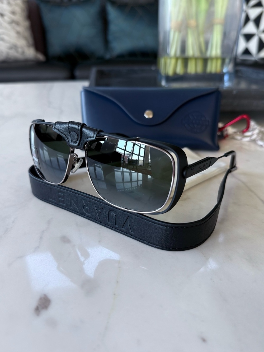 New Vuarnet Arctic 02 Titanium Aviator Sunglasses Men’s